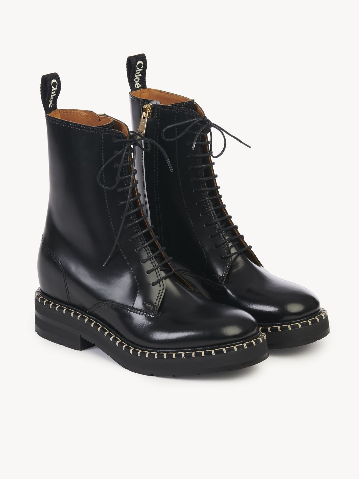 BASEPLUS_Black ANKLE BOOTS - Black