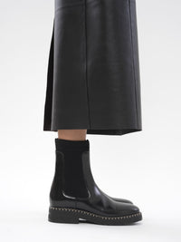 BASEPLUS_Black ANKLE BOOTS - Black