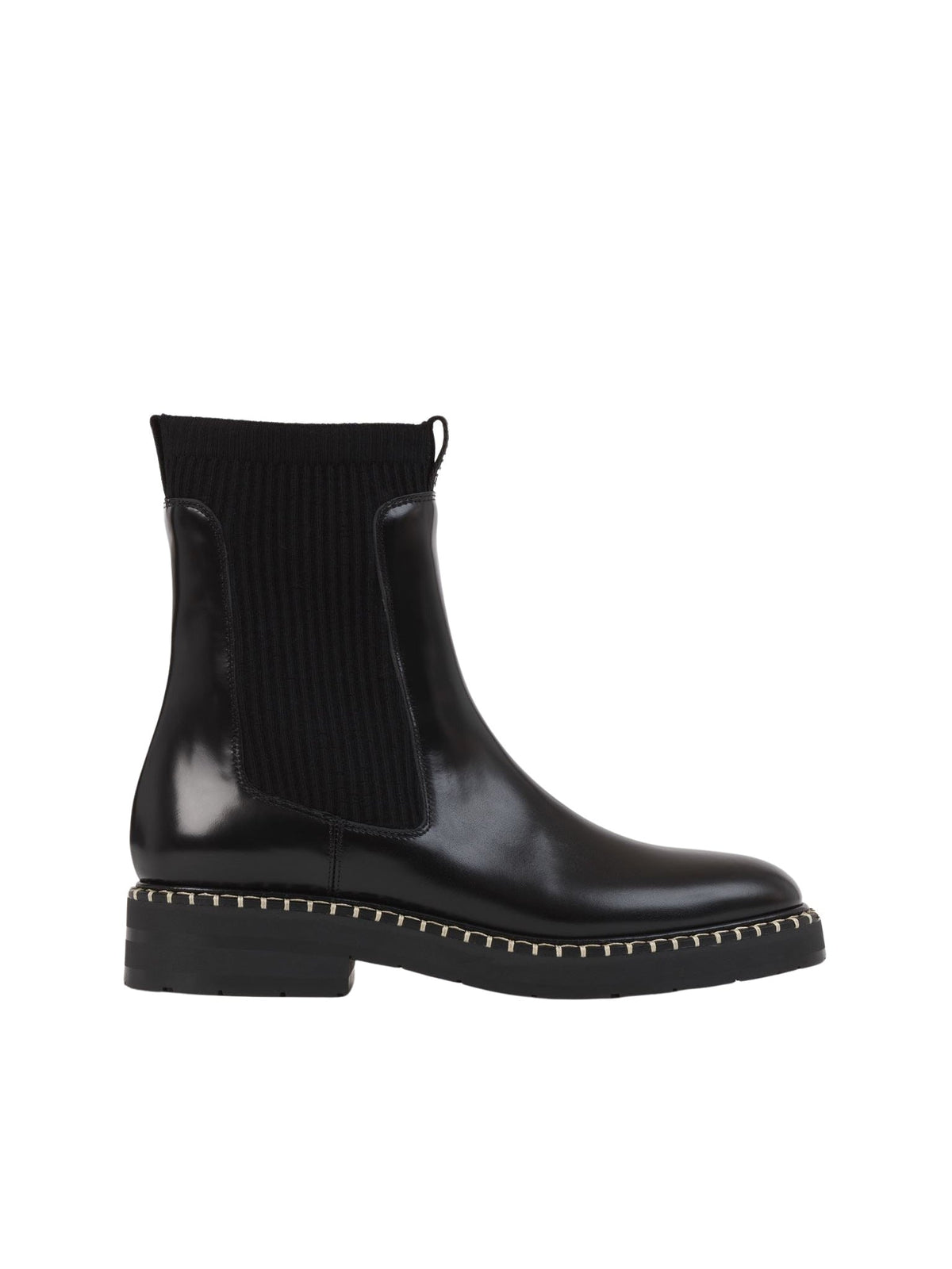 BASEPLUS_Black ANKLE BOOTS - Black