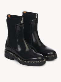 BASEPLUS_Black ANKLE BOOTS - Black