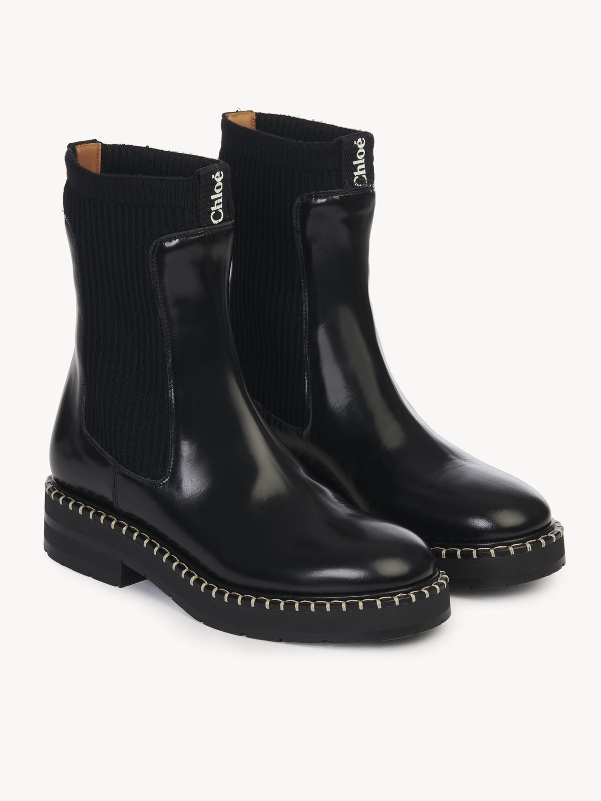 BASEPLUS_Black ANKLE BOOTS - Black
