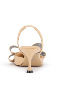 Le Cadeau 65 leather slingback - Nude