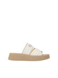 BASEPLUS_Beige & White SLIDES - Beige & White