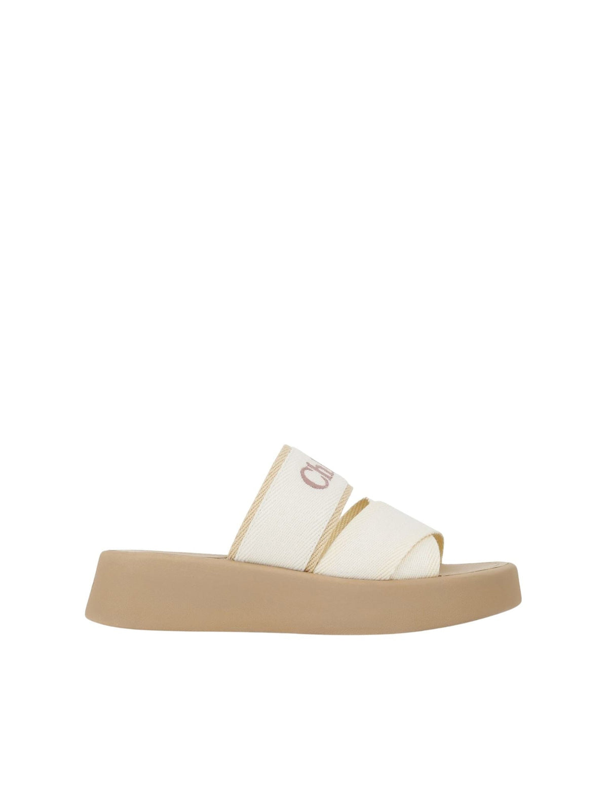 BASEPLUS_Beige & White SLIDES - Beige & White