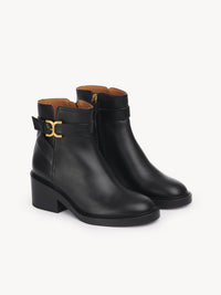 BASEPLUS_Black ANKLE BOOTS - Black