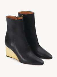 BASEPLUS_Black ANKLE BOOTS - Black
