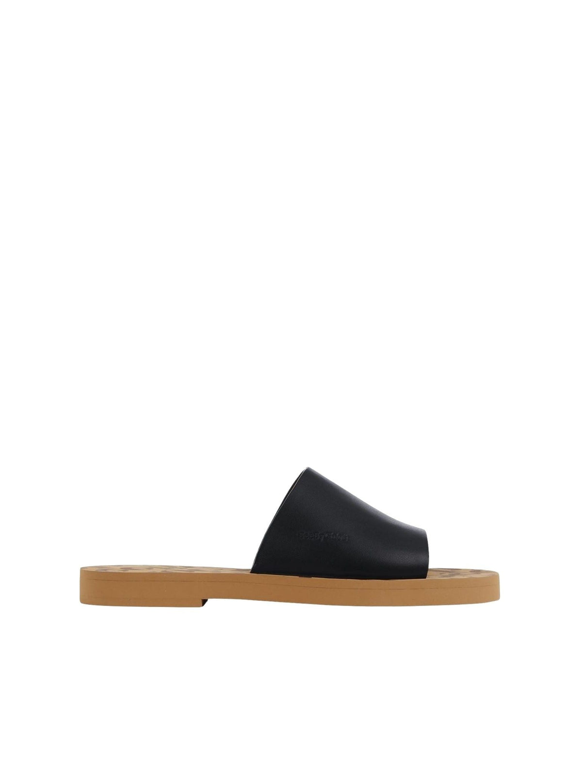 BASEPLUS_Black FLAT SANDALS - Black