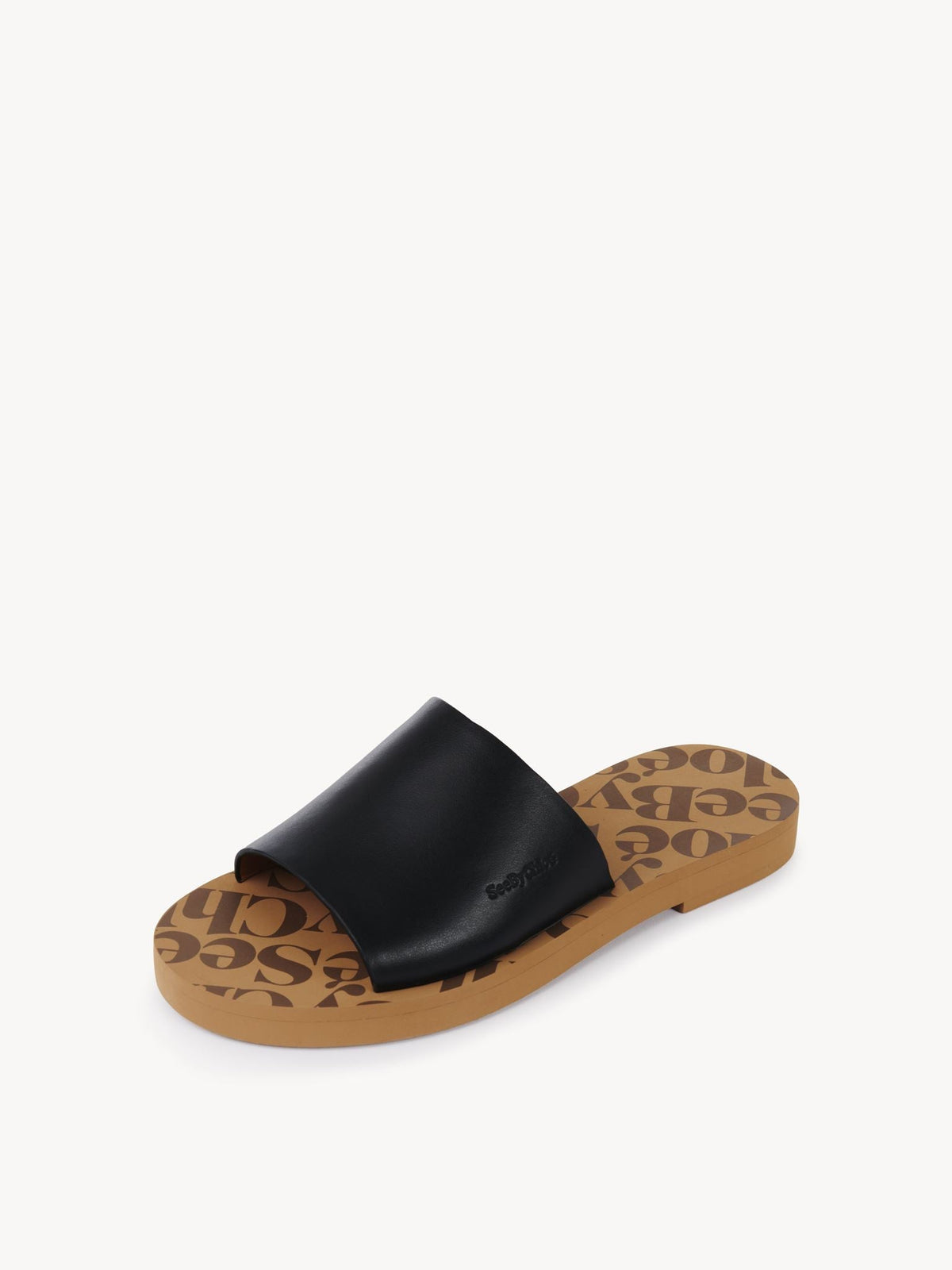 BASEPLUS_Black FLAT SANDALS - Black