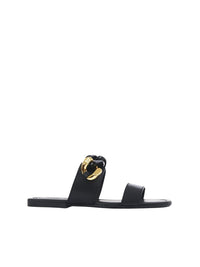 Black FLAT SANDALS - Black