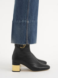 BASEPLUS_Black ANKLE BOOTS - Black