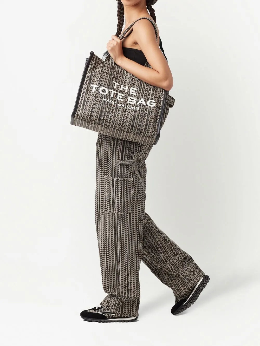 Grand sac cabas The Large Tote - Beige Multicolor