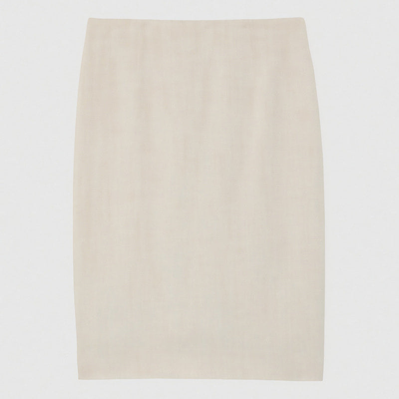 Jupe crayon taille haute - Beige