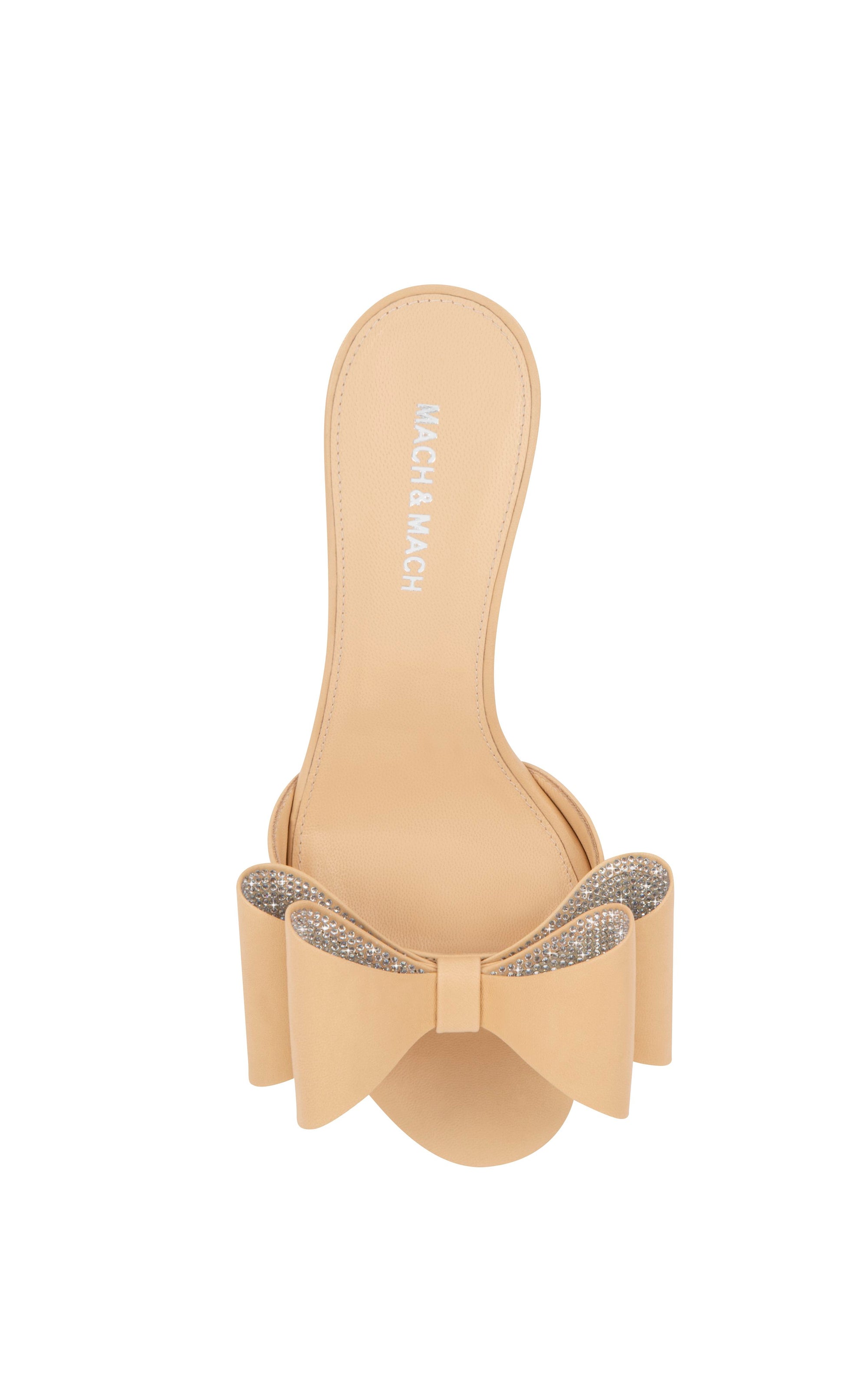 Mules à talon Le Cadeau 65 en cuir - Nude