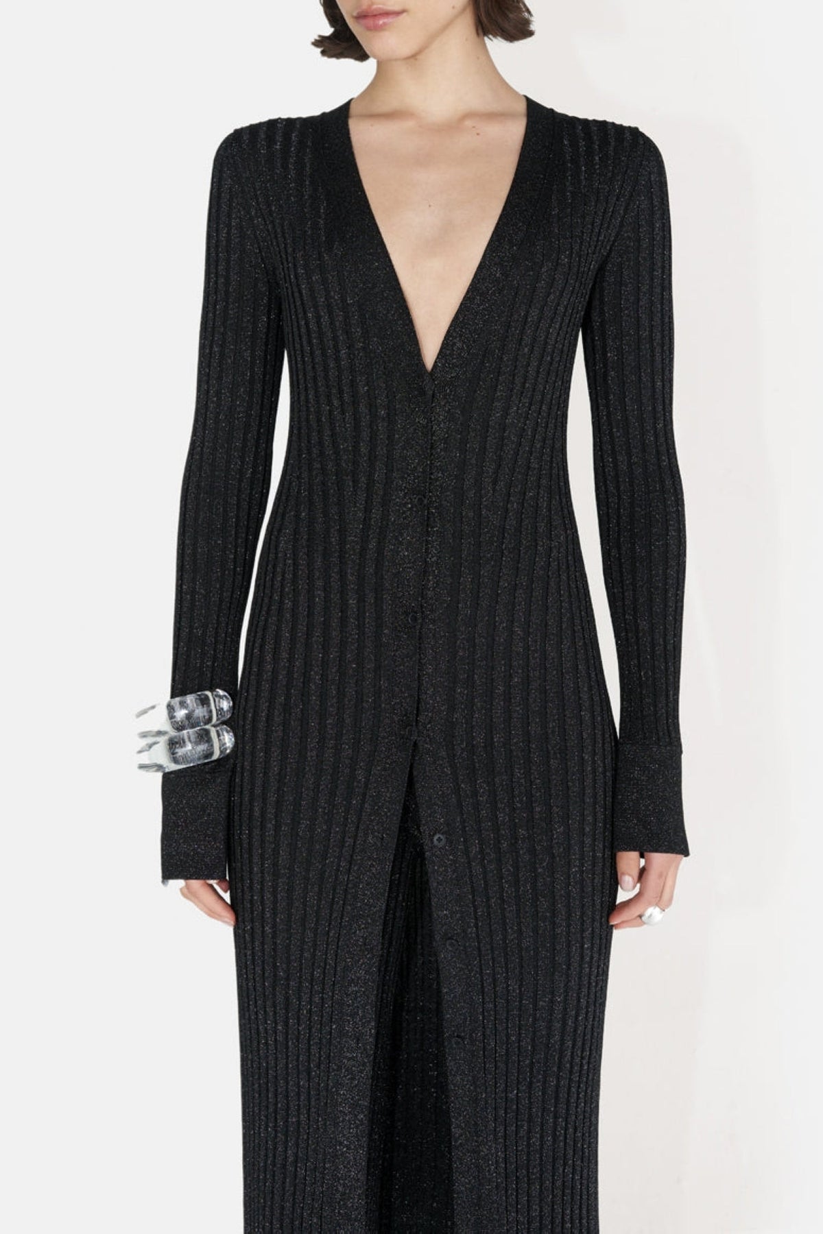 Metallic Rhea Dress - Black