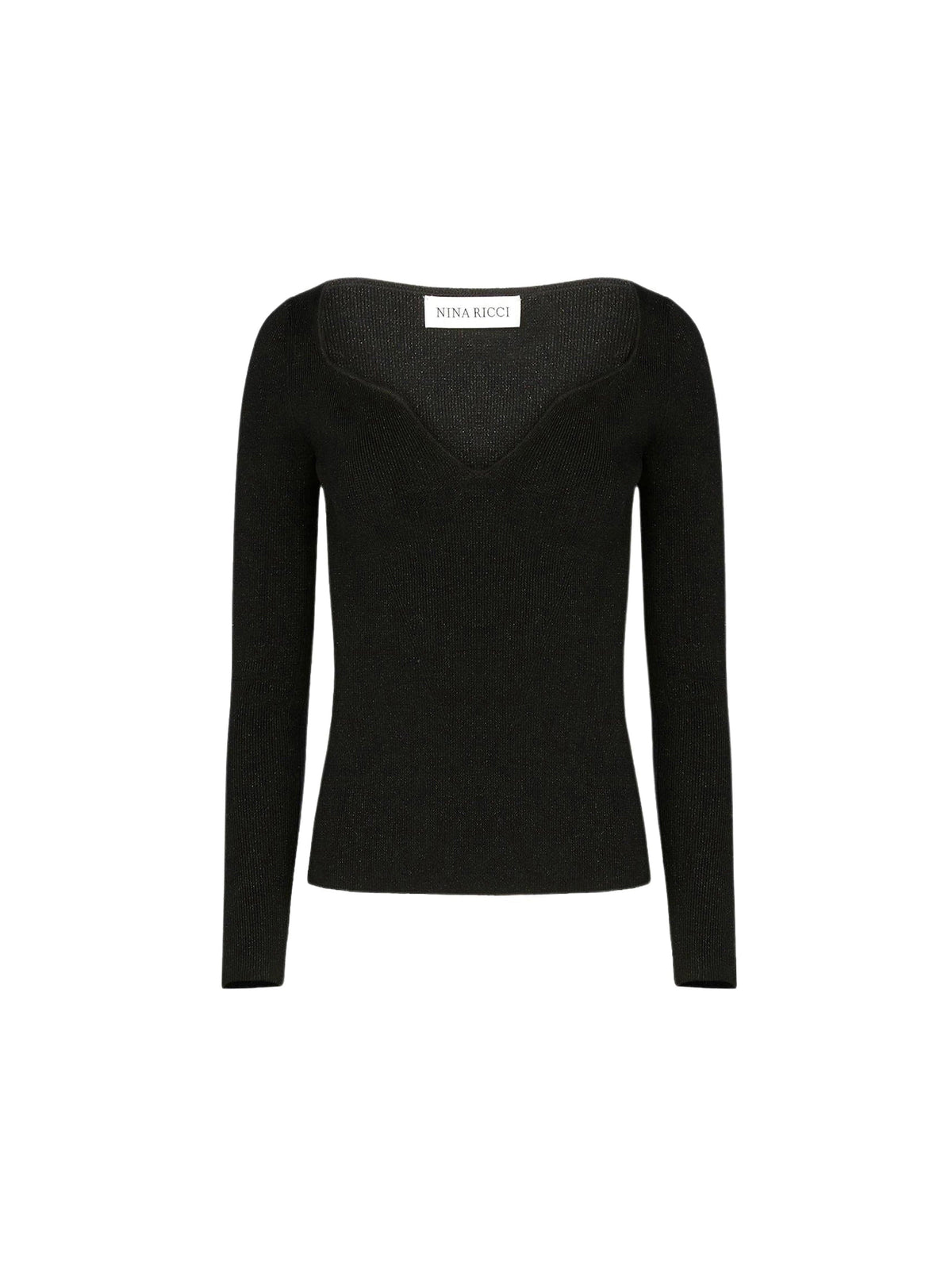 HAUT À COL ROULÉ EN LUREX - Noir