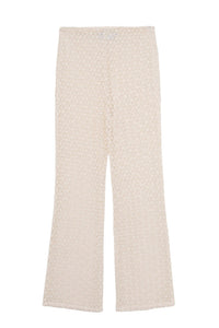 Pantalon Le Valmy en guipure - Ecru
