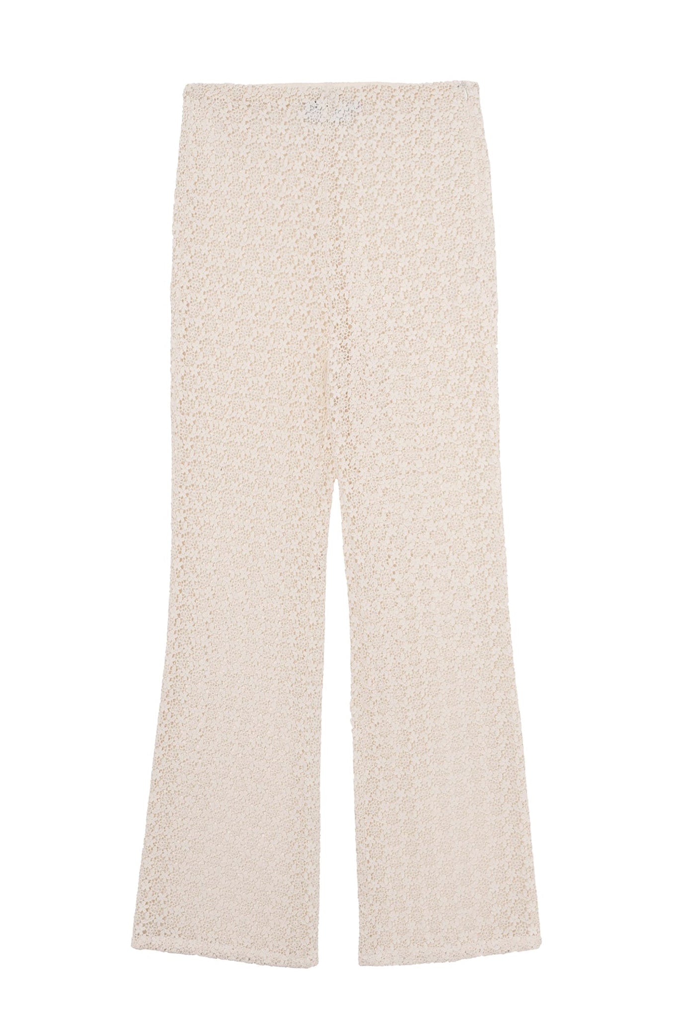 Pantalon Le Valmy en guipure - Ecru