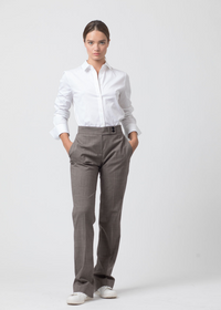 Pantalon prince de galles - Marron Foncé