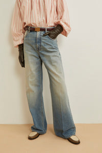 Jean wide leg Enca foncé - Blue