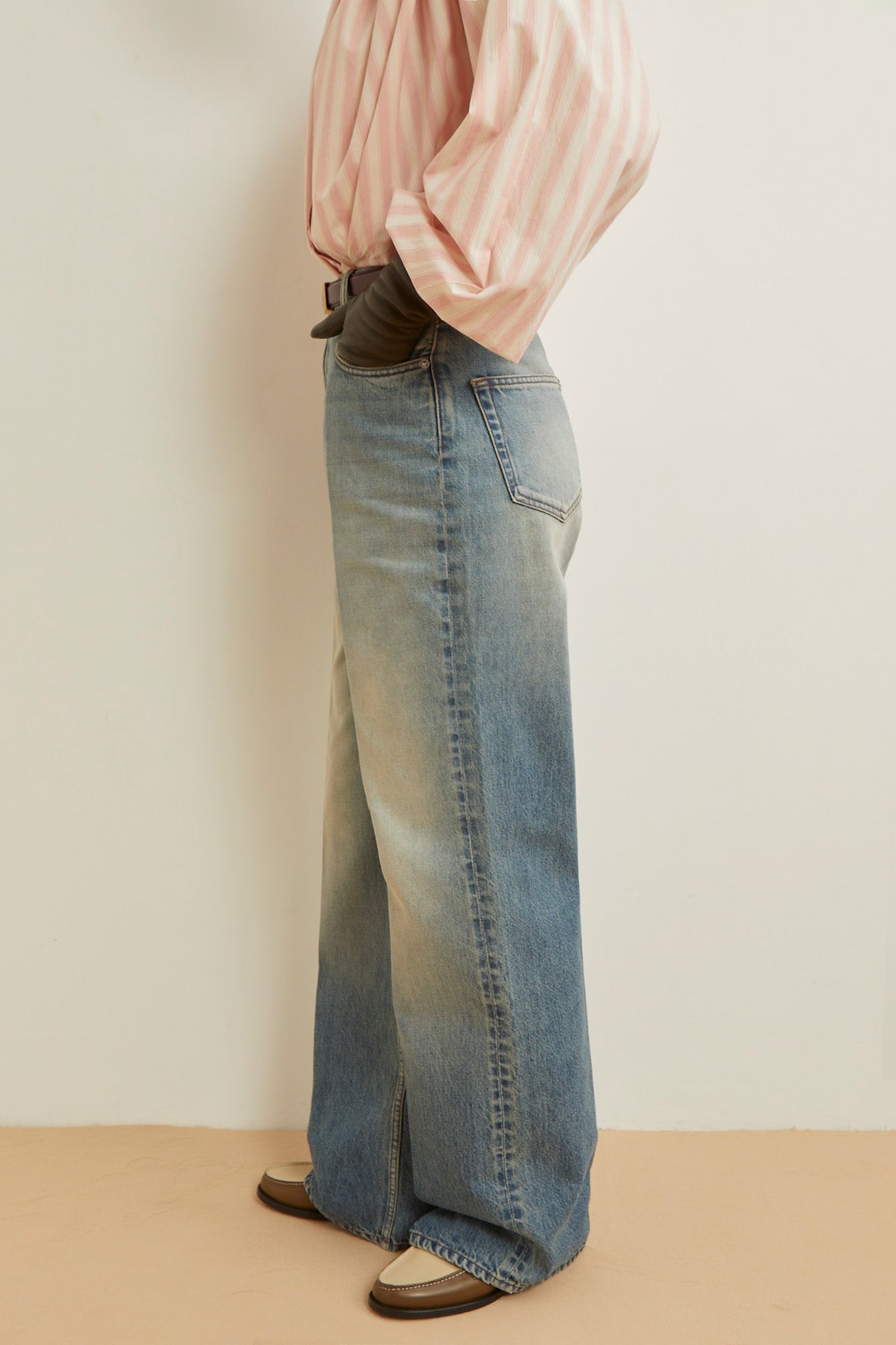 Jean wide leg Enca foncé - Blue