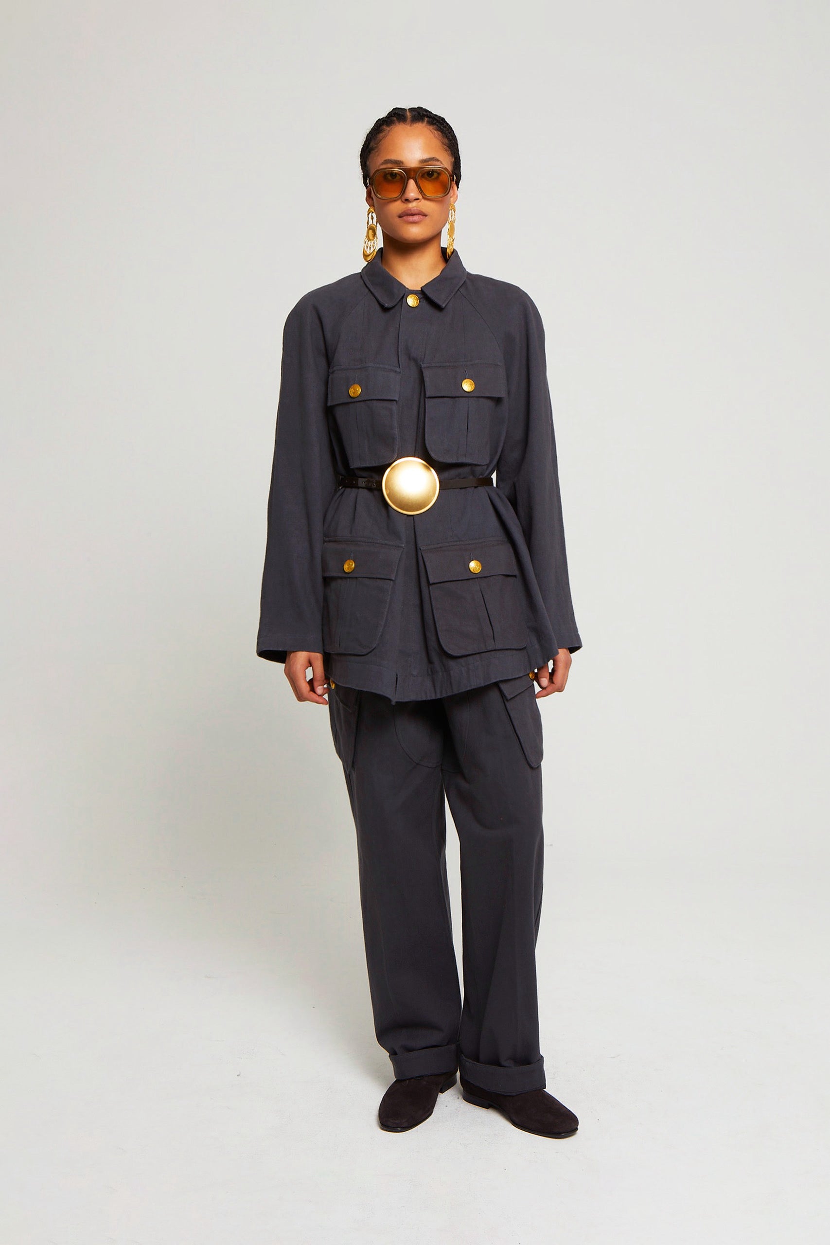 ZNOSTOCK_GREY JACKET BARBOT - Grey