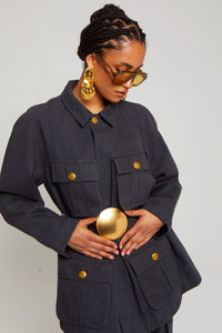 ZNOSTOCK_GREY JACKET BARBOT - Grey