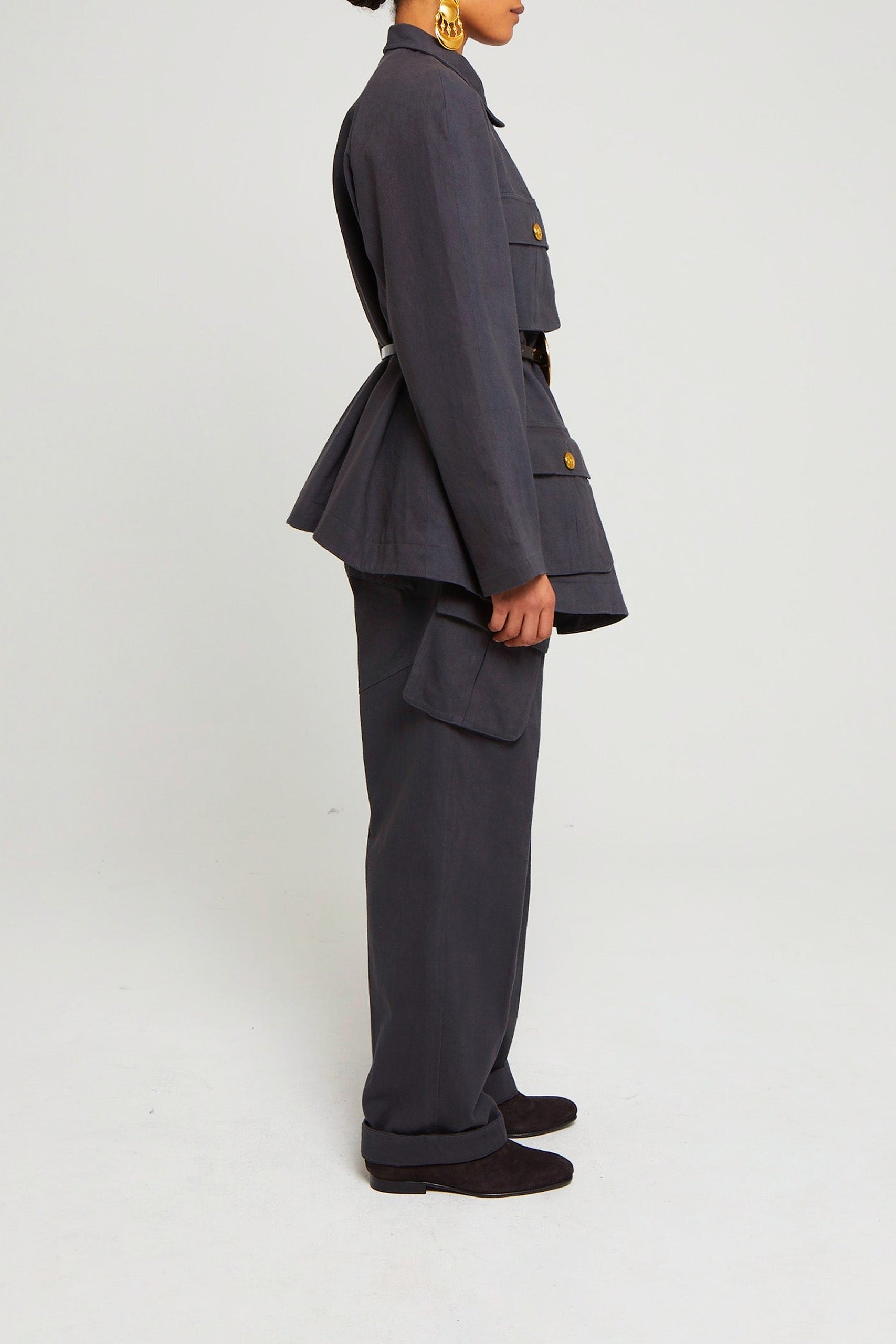 Pantalon Bomb coupe cargo - Grey