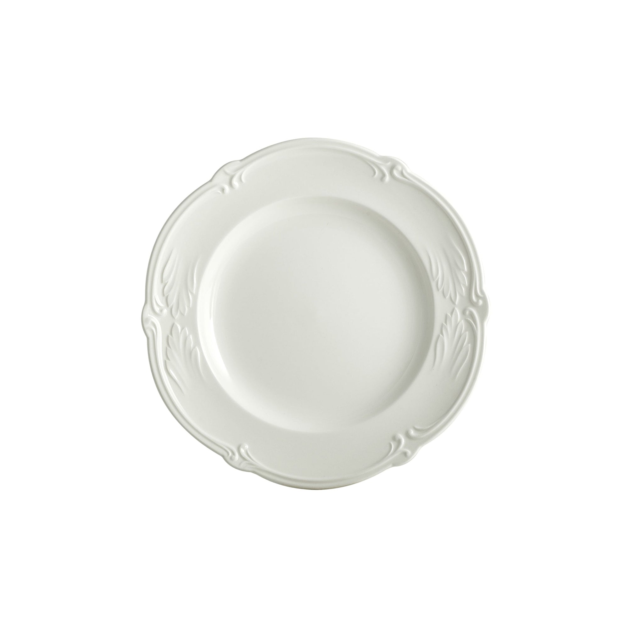 Set de 4 Assiettes canapés Rocaille - Blanc