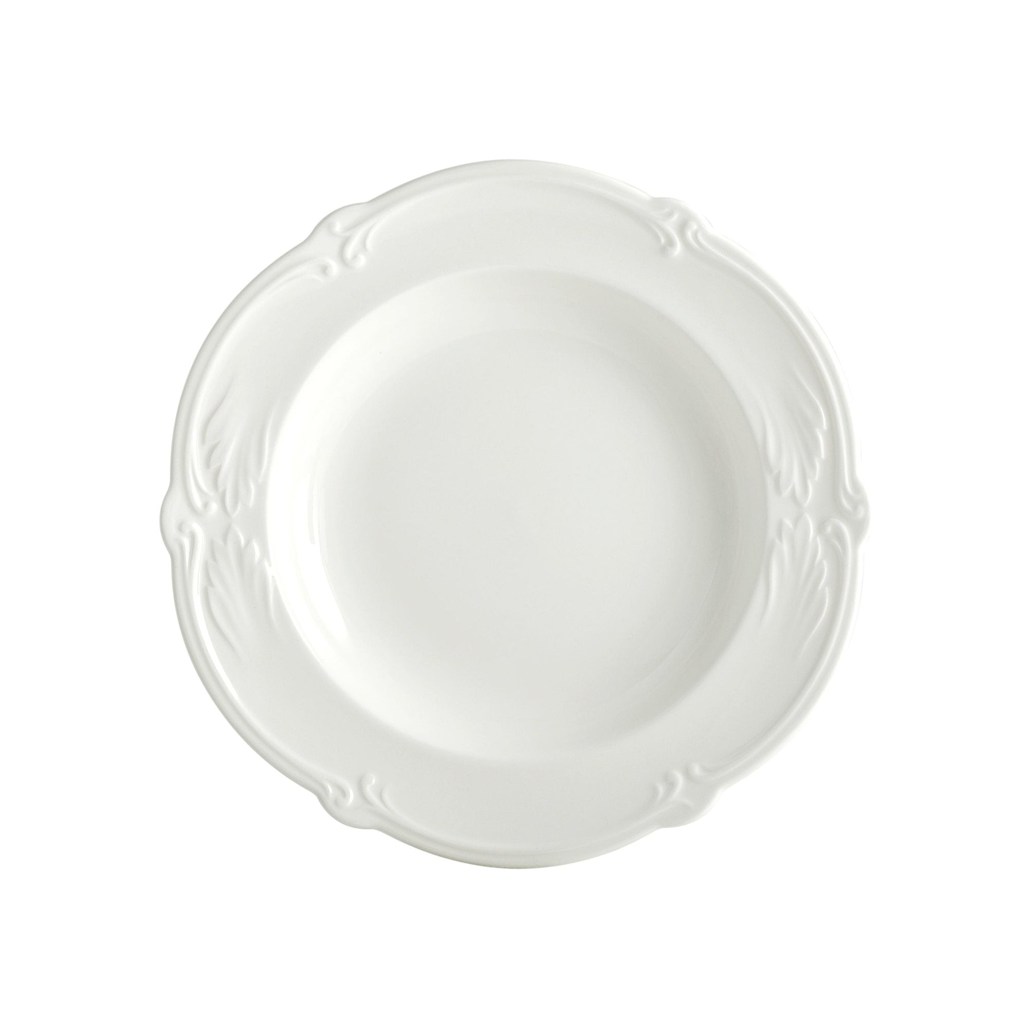 Set de 4 Assiettes creuses Rocaille - Blanc