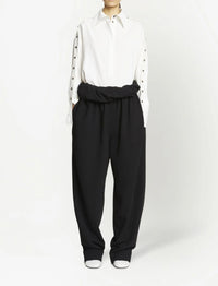 Chemise à manches boutonnées - White