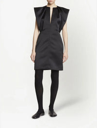 Robe droite en satin - Black