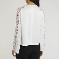 Long-sleeved blouse - Off-white
