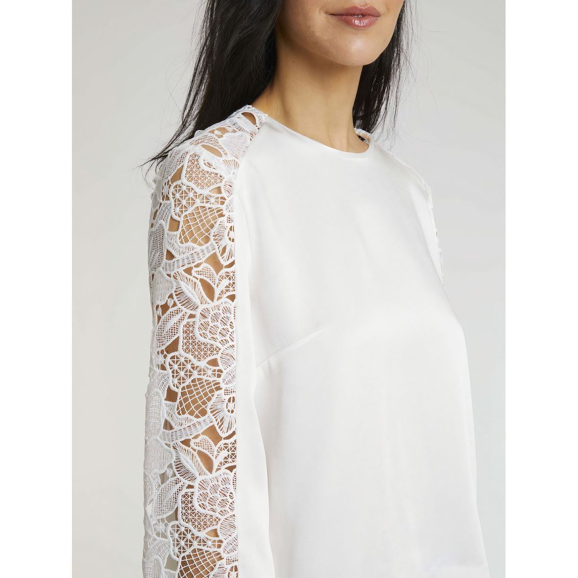 Long-sleeved blouse - Off-white
