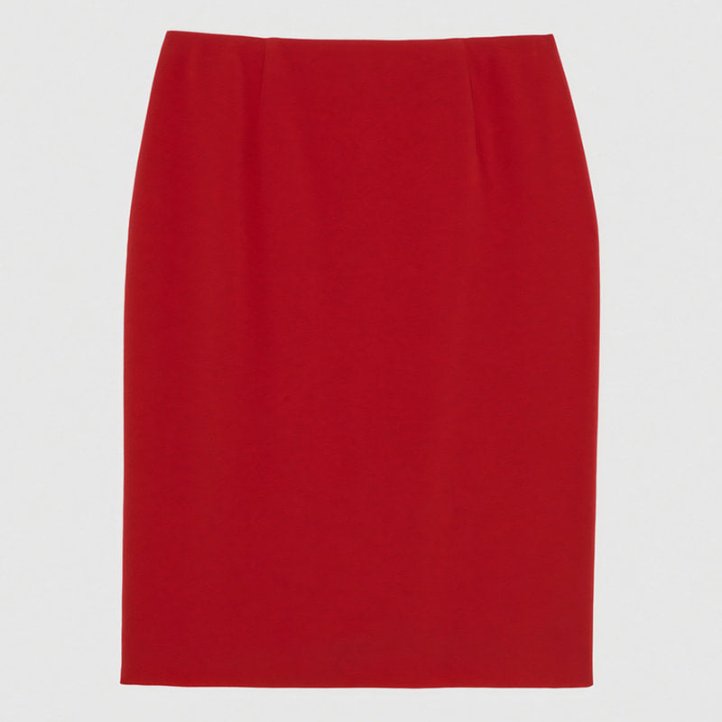 Satin pencil skirt - Red