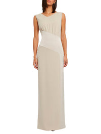 Sleeveless dress - Beige