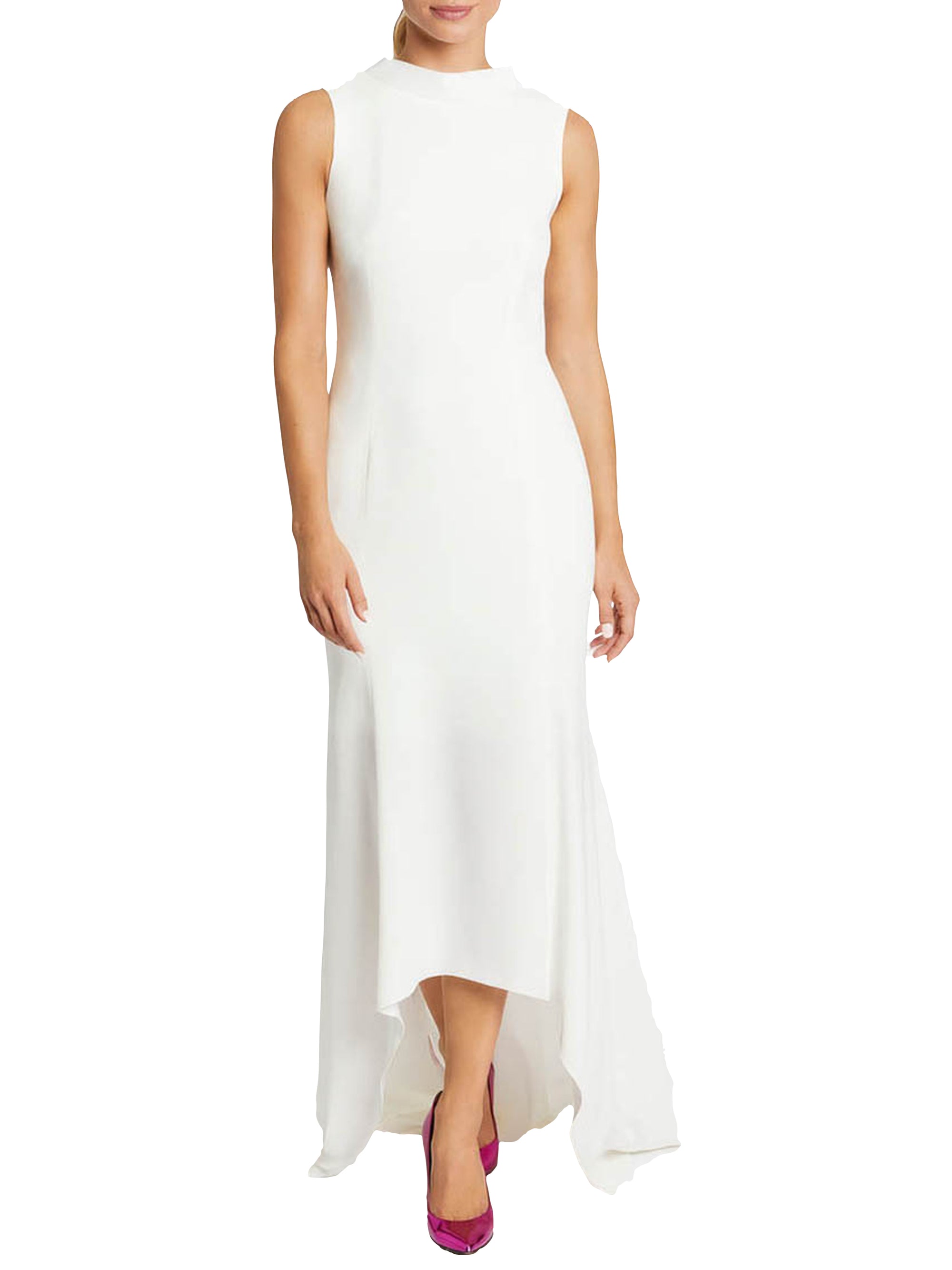 Ceremonial long dress - Blanc cassé