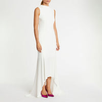 Ceremonial long dress - Blanc cassé