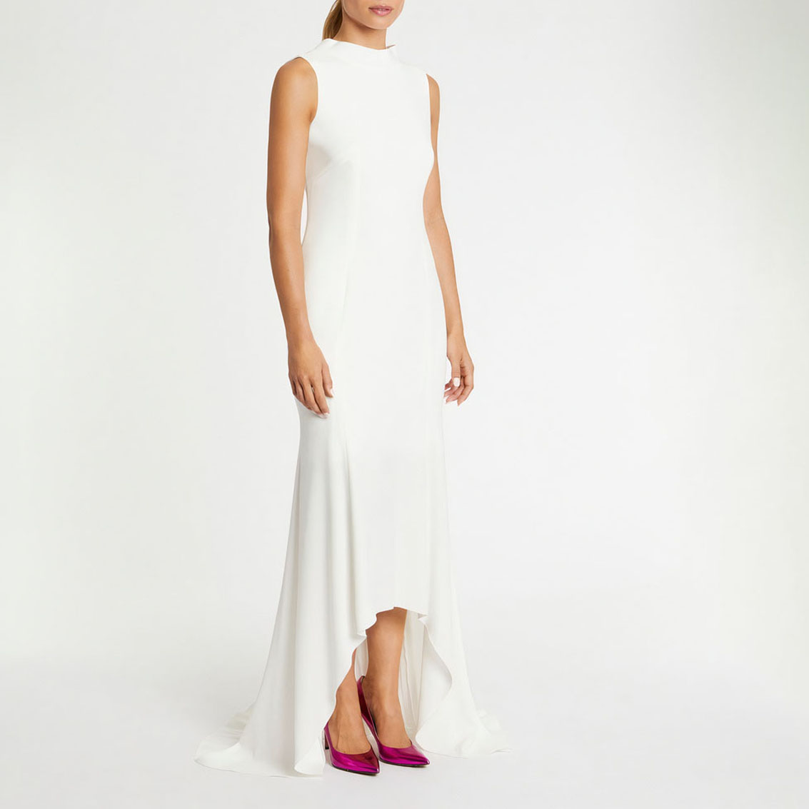Ceremonial long dress - Blanc cassé