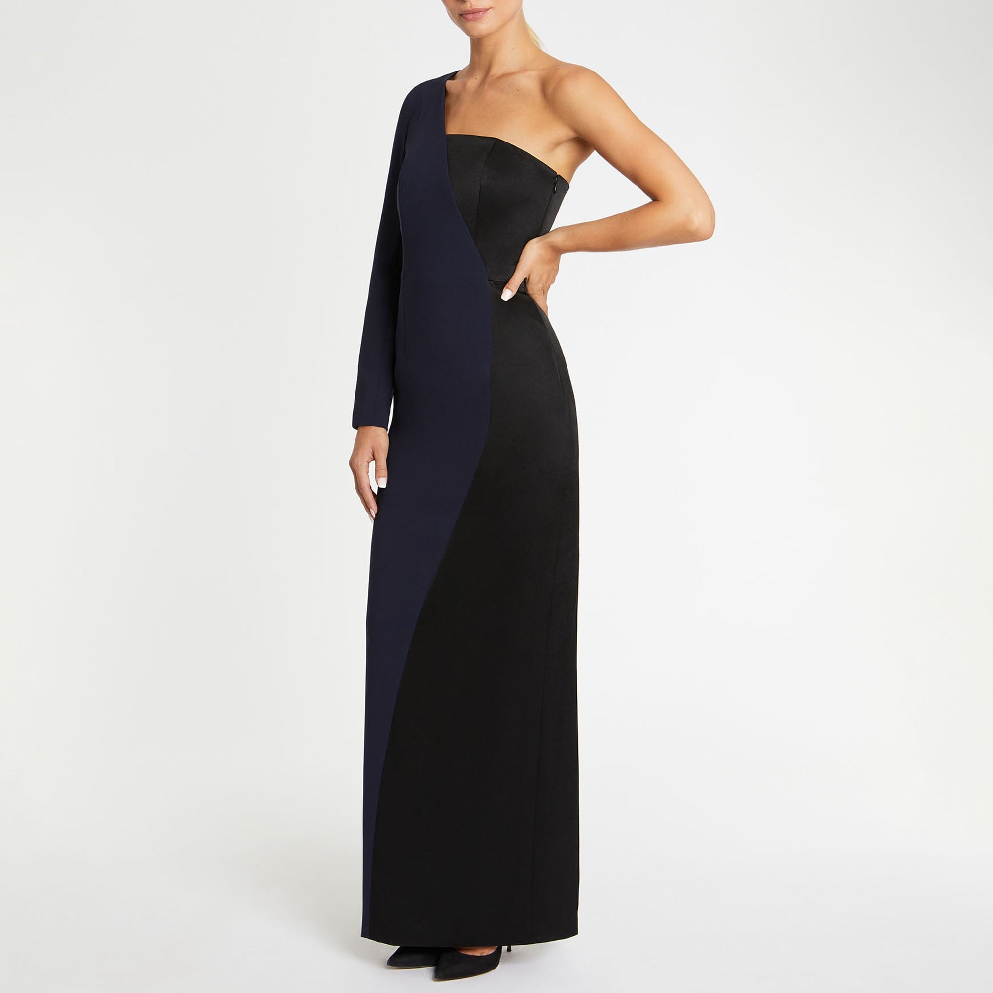 MARINE / NOIR ROBE LONGUE