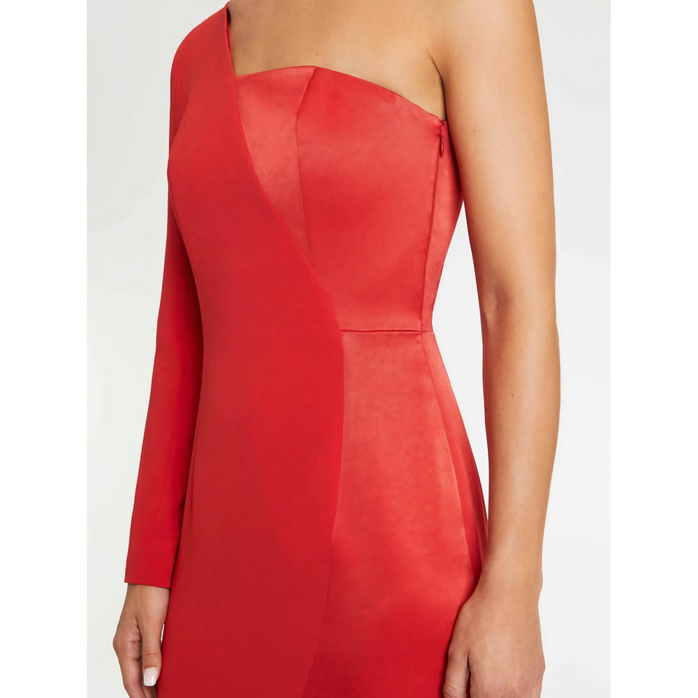 Long dress, long sleeves - Red