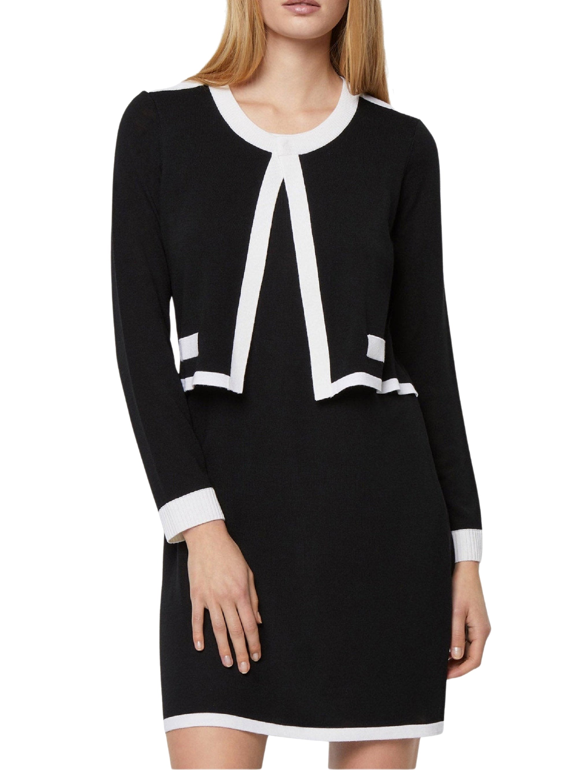 NOIR / BLANC CASSE ROBE