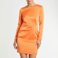 Robe à manches longues - Orange