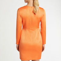 Robe à manches longues - Orange