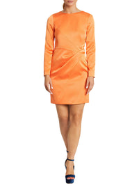 Robe à manches longues - Orange
