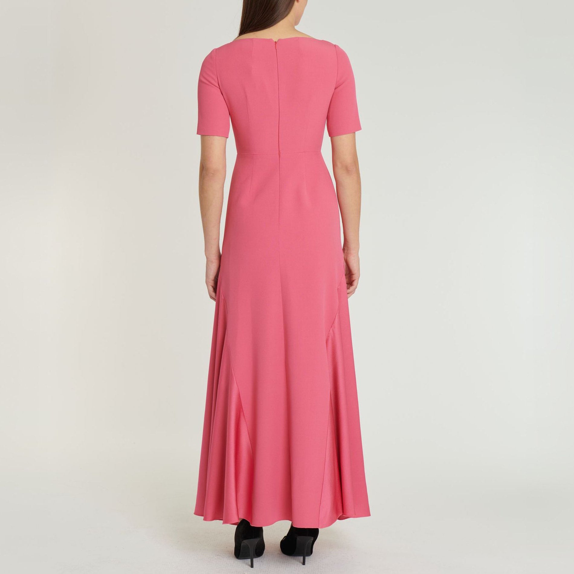 Short dress with short sleeves - Pink