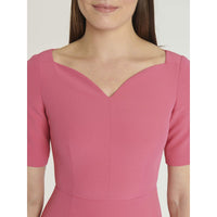 Short dress with short sleeves - Pink