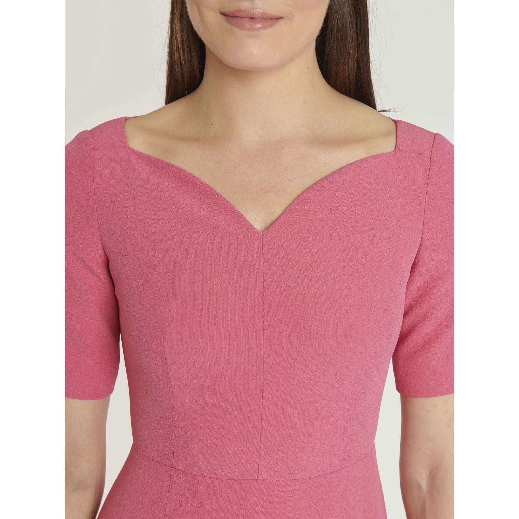 Short dress with short sleeves - Pink