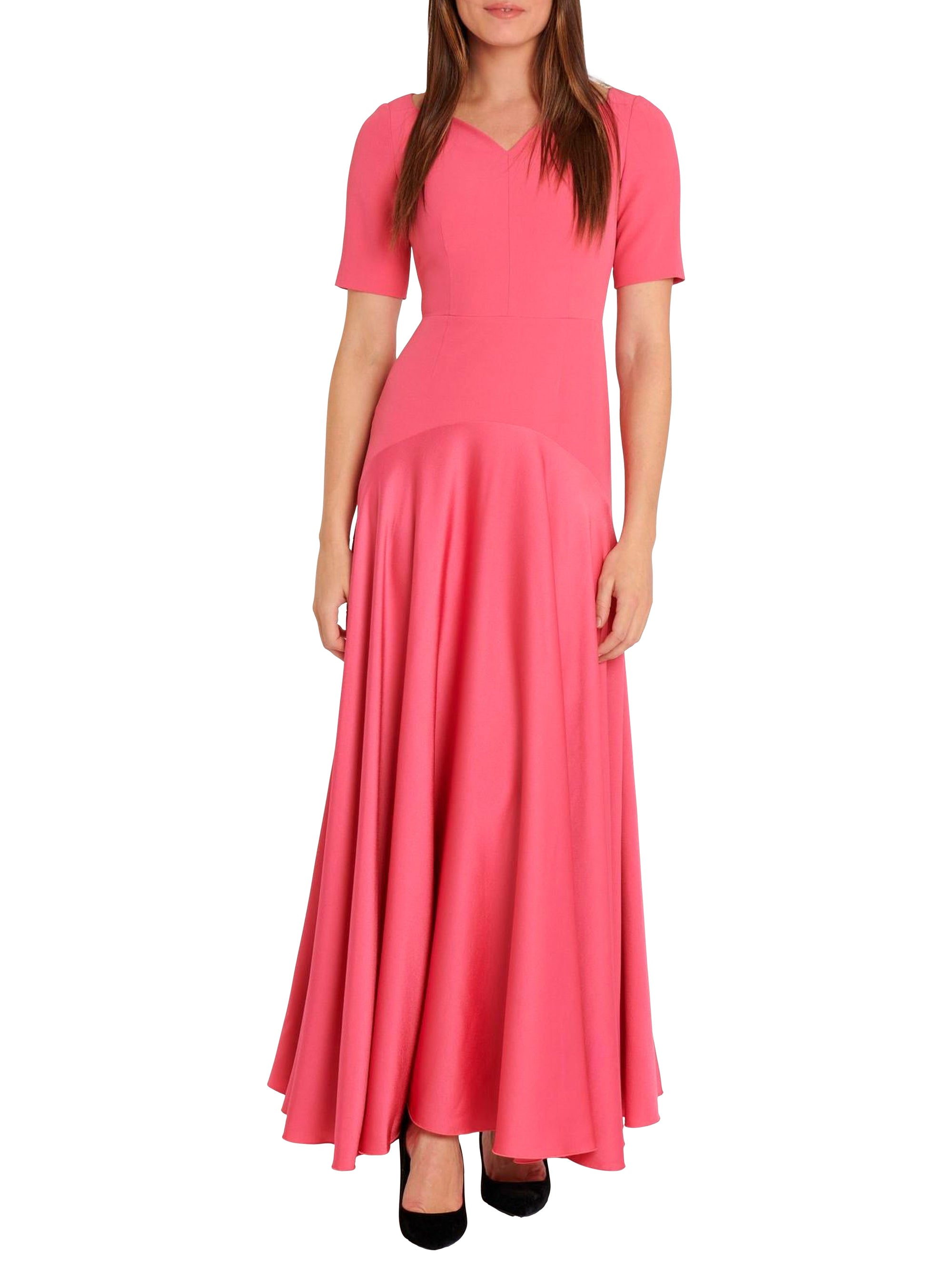Short dress with short sleeves - Pink