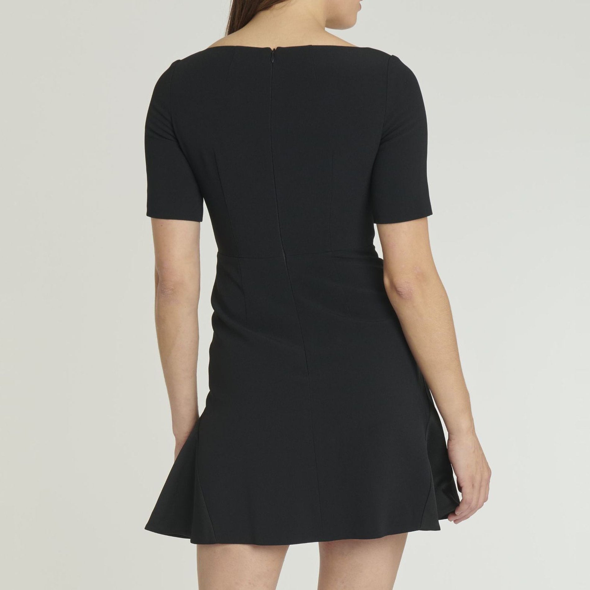 Short dress with short sleeves - Black