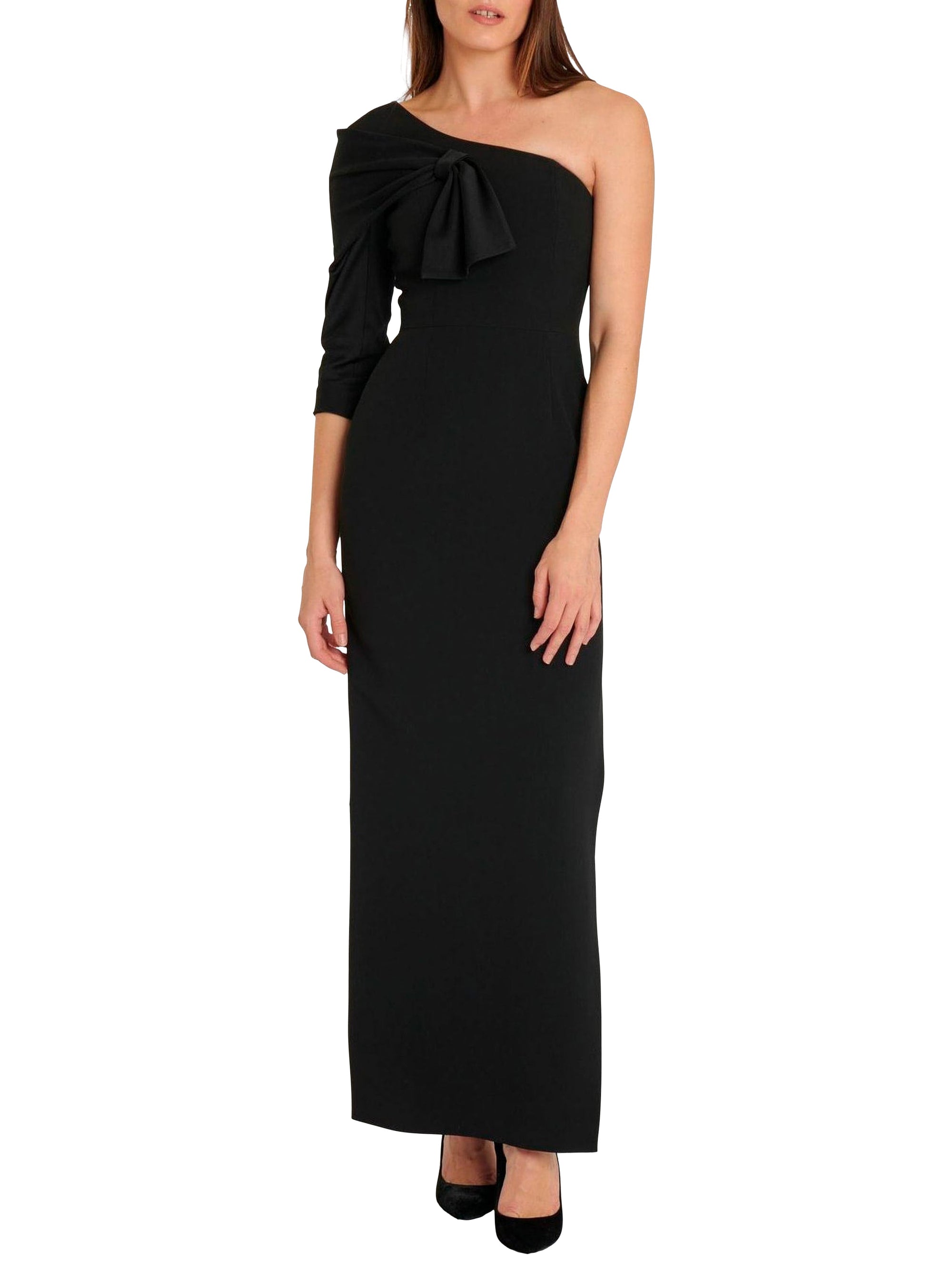 Robe longue asymétrique - Noir